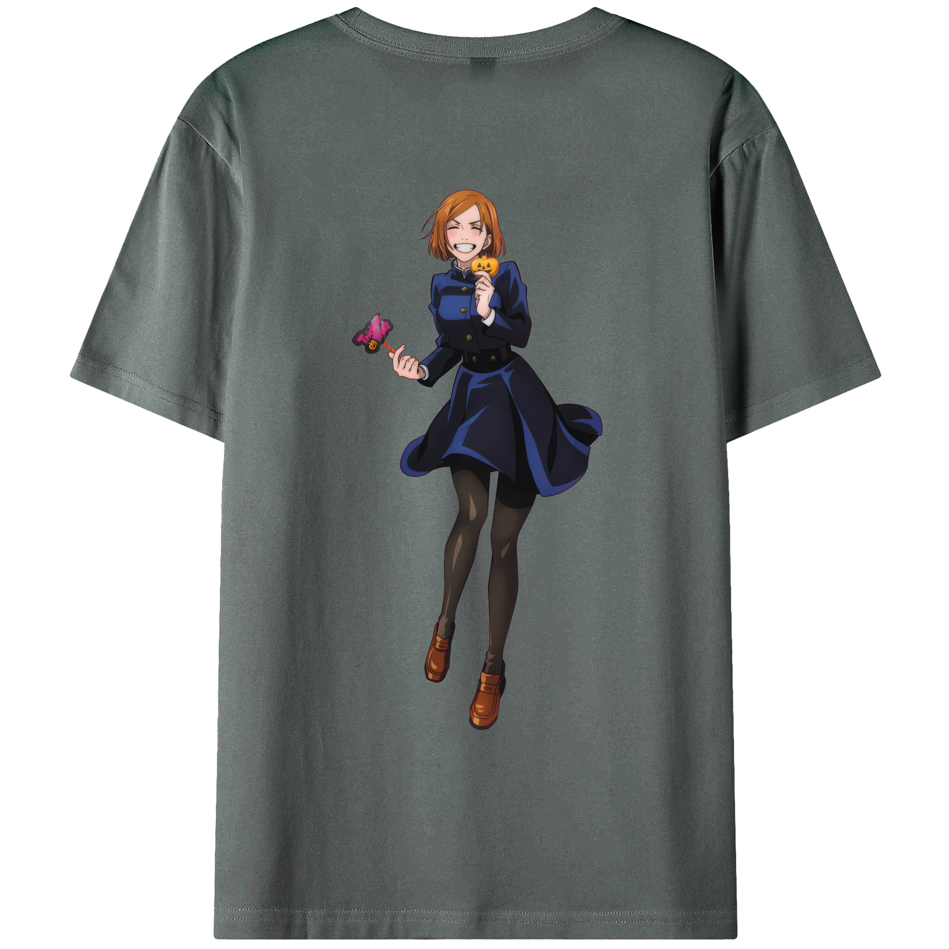 （画像用） 呪術廻戦 Jujutsu Kaisen 綿100％ メンズ半袖Tシャツ（バックプリント） 通気性